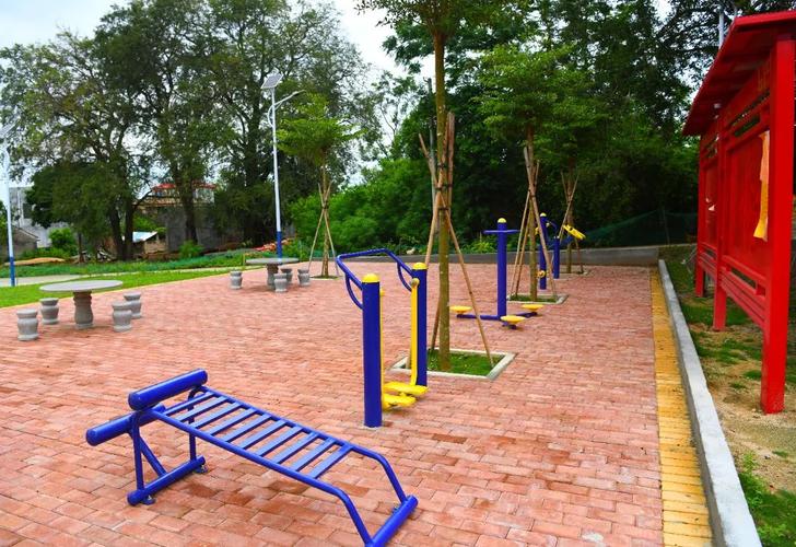 樂賀村文化廣場 休閑健身設施管理與駐村干部的責任擔當